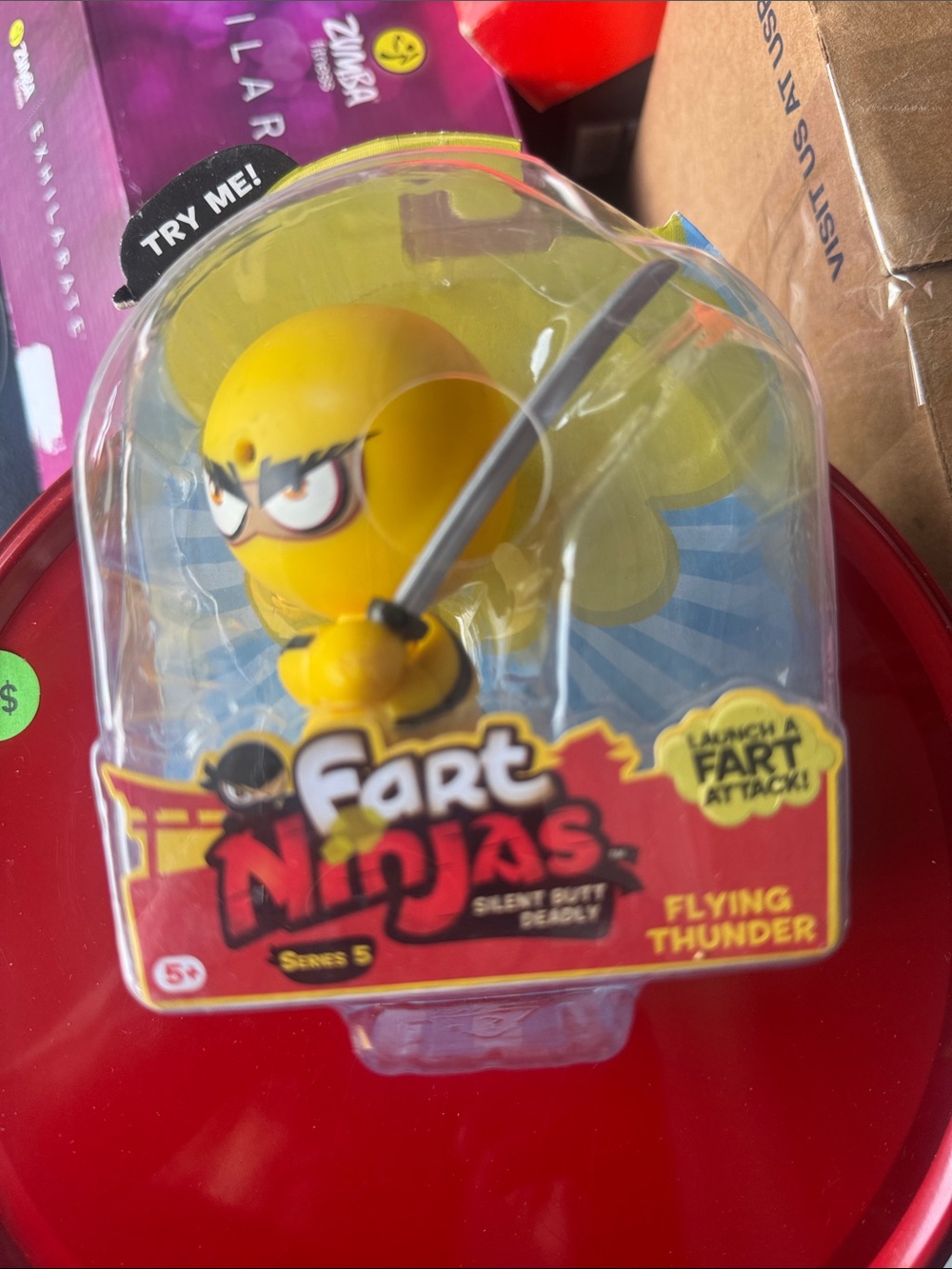 Flying Thunder Yellow Ninja Figure - Novelty Kids Toy